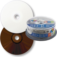 BD-R inkjet printable wit 25GB 4x - Xlayer