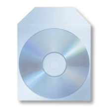 Plastic CD Sleeves transparant met flap 100st. (box 164)