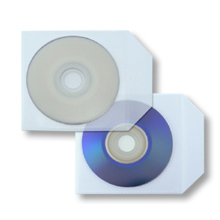 Plastic Mini-CD Sleeves transparant met flap 100st.